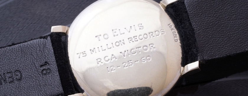 OMEGA timepiece belonging to the legendary performer Elvis PresleyElvis Presley’s Omega für den Weltrekordbetrag von CHF 1.500.000 versteigert