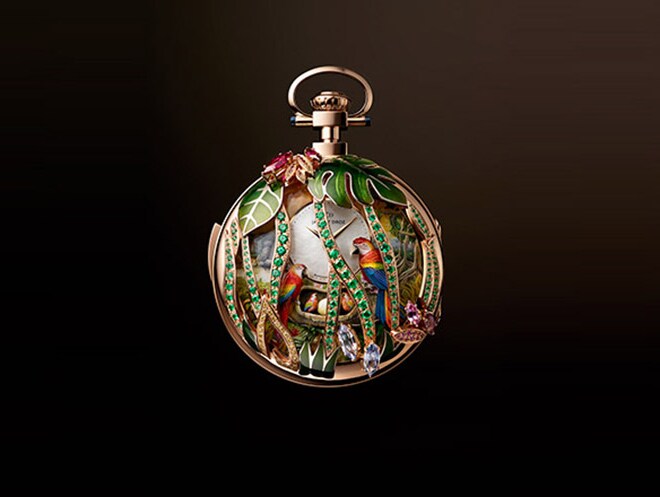 Jaquet Droz Parrot Repeater Pocket Watch
