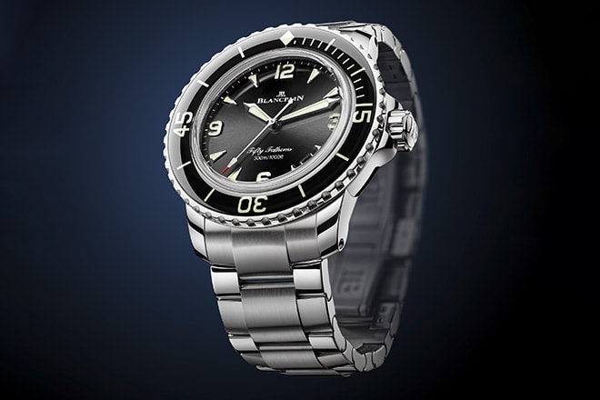 Blancpain Fifty Fathoms in polished steel