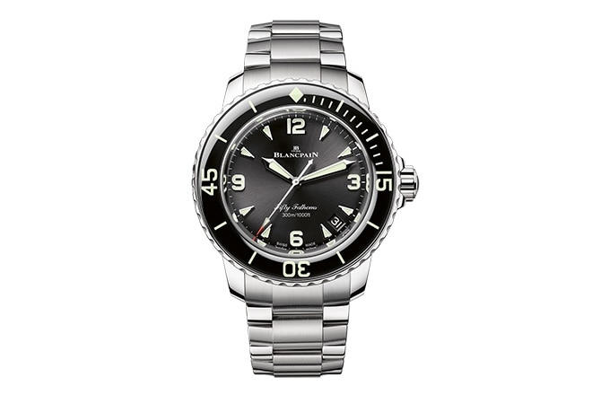 Blancpain Fifty Fathoms in polished steel