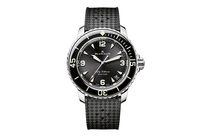 Blancpain Fifty Fathoms in polished steel