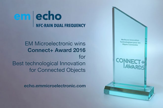 EM Microelectronic receives Connect+ award