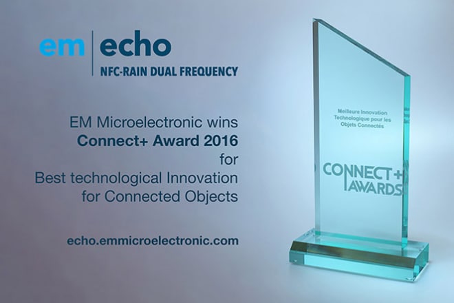EM Microelectronic receives Connect+ award