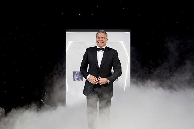 Omega and George Clooney at  Houston