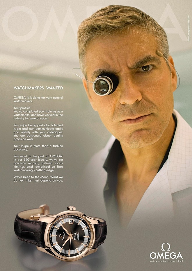 Omega honored for its advertising with Clooney Swatch Group