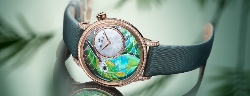 THE NEW FLIGHT OF THE HUMMINGBIRD BY JAQUET DROZ