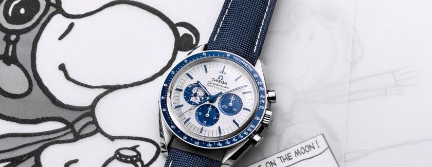 omega speedmaster moonwatch anniversary series silver snoopy award