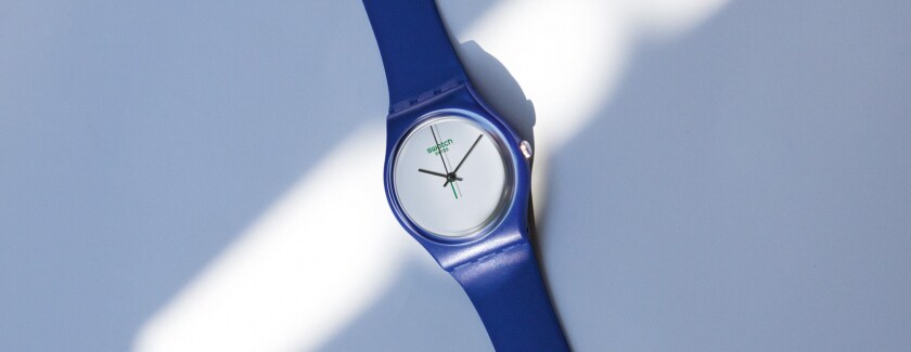Swatch watch thin digital vintage watch