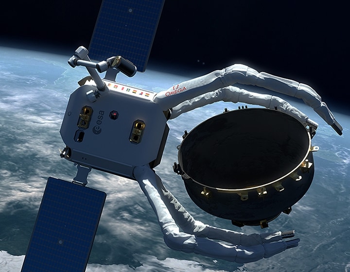 Omega partecipa a missione di pulizia satellitare nello spazio