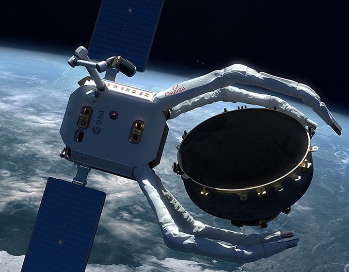 Omega repart dans l’espace pour participer à une mission de nettoyage spatial