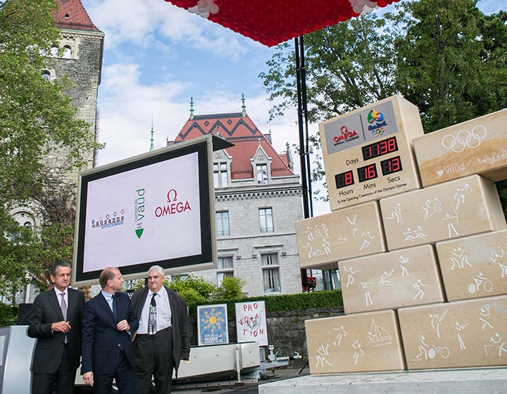 Omega unveils its Countdown Clock in Lausanne