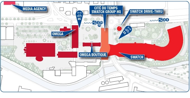 Swatch Group access map