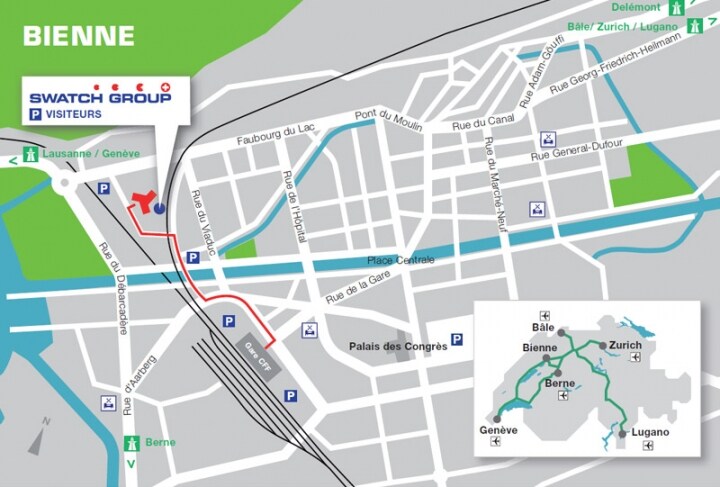 Swatch Group Access Map