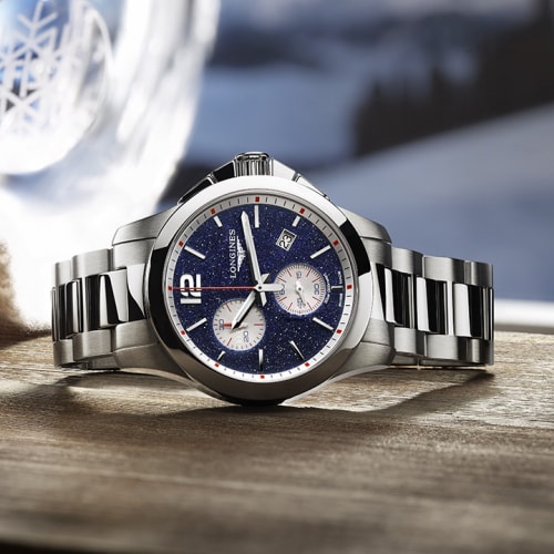 The Conquest Chronograph by Mikaela Shiffrin
