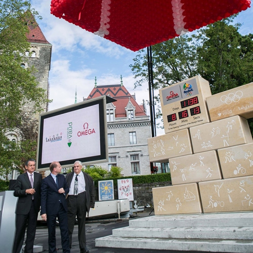 Omega unveils its Countdown Clock in Lausanne