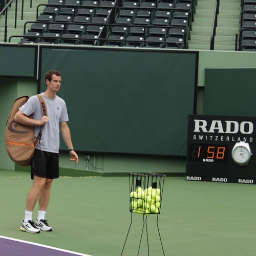 Wimbledon Champion Andy Murray and the Rado HyperChrome