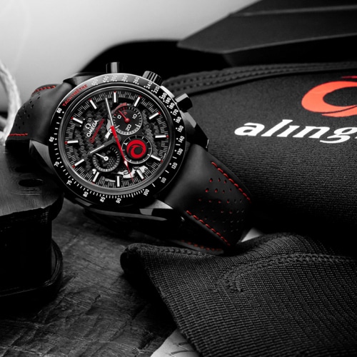 OMEGA and ALINGHI celebrate their partnership with a brand new Speedmaster